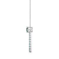 Tear Drop Halo Necklace