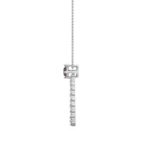 Tear Drop Halo Necklace