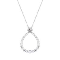 Tear Drop Halo Necklace