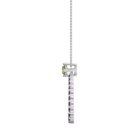 Tear Drop Halo Necklace