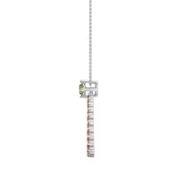 Tear Drop Halo Necklace