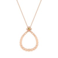 Tear Drop Halo Necklace