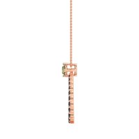 Tear Drop Halo Necklace