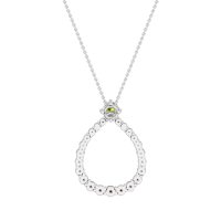Tear Drop Halo Necklace
