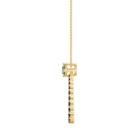 Tear Drop Halo Necklace