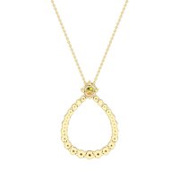 Tear Drop Halo Necklace