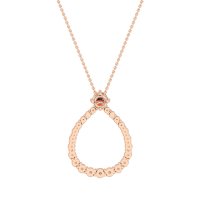 Tear Drop Halo Necklace