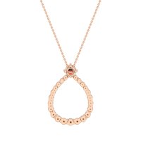 Tear Drop Halo Necklace