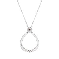 Tear Drop Halo Necklace
