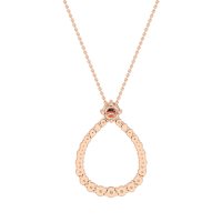Tear Drop Halo Necklace
