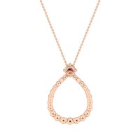 Tear Drop Halo Necklace