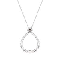 Tear Drop Halo Necklace