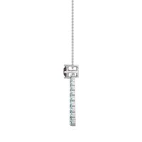Tear Drop Halo Necklace