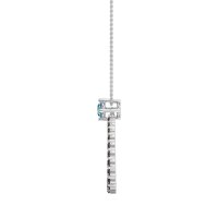 Tear Drop Halo Necklace