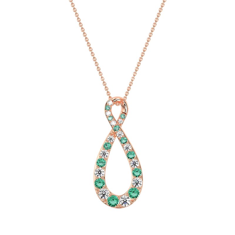 Twisted Infinity Necklace