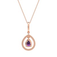 Tear Drop Large Halo Necklace