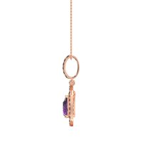 Tear Drop Large Halo Necklace