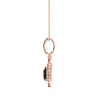 Tear Drop Large Halo Necklace