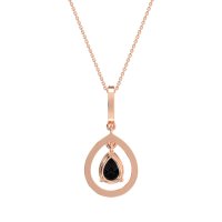 Tear Drop Large Halo Necklace