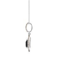 Tear Drop Large Halo Necklace