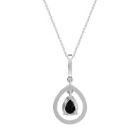 Tear Drop Large Halo Necklace