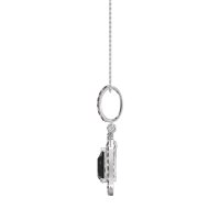 Tear Drop Large Halo Necklace