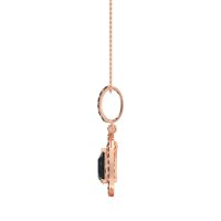 Tear Drop Large Halo Necklace