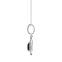 Tear Drop Large Halo Necklace