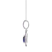 Tear Drop Large Halo Necklace