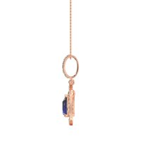 Tear Drop Large Halo Necklace