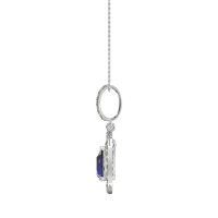 Tear Drop Large Halo Necklace