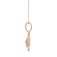 Tear Drop Large Halo Necklace