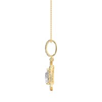 Tear Drop Large Halo Necklace