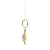 Tear Drop Large Halo Necklace