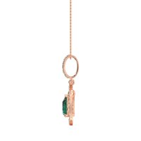 Tear Drop Large Halo Necklace