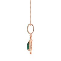 Tear Drop Large Halo Necklace