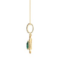 Tear Drop Large Halo Necklace