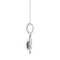 Tear Drop Large Halo Necklace