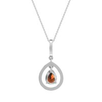 Tear Drop Large Halo Necklace