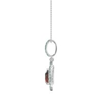 Tear Drop Large Halo Necklace