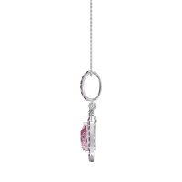Tear Drop Large Halo Necklace