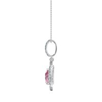 Tear Drop Large Halo Necklace