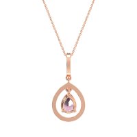 Tear Drop Large Halo Necklace