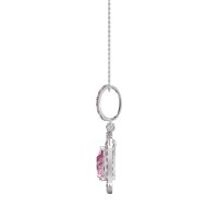 Tear Drop Large Halo Necklace