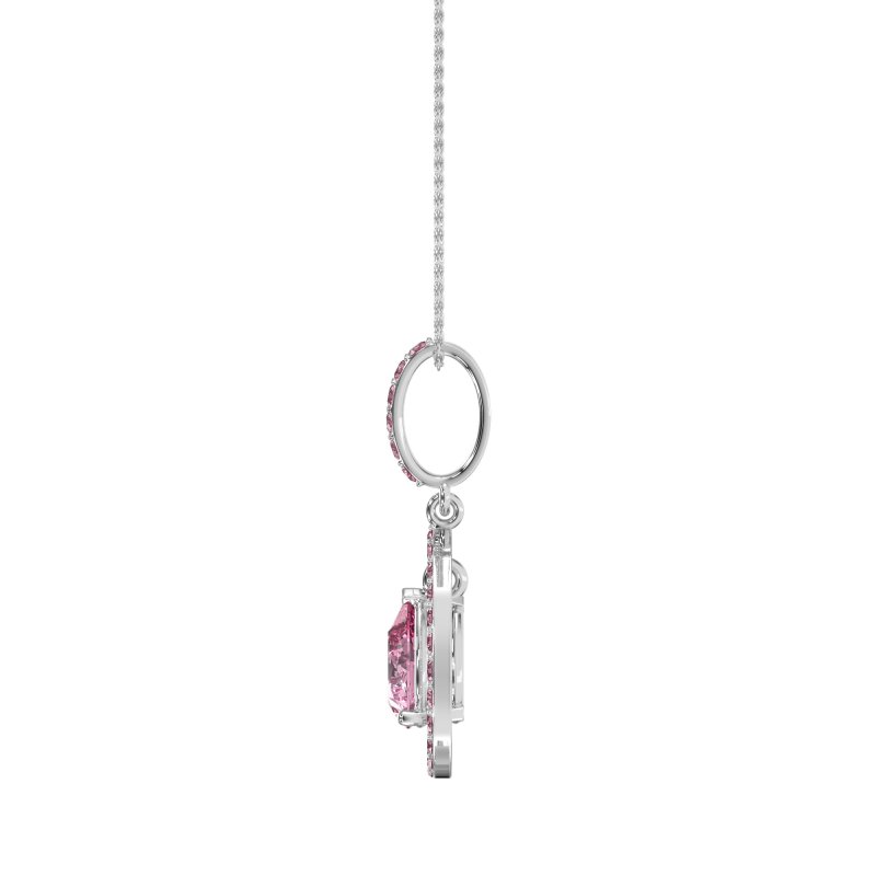 Tear Drop Large Halo Necklace