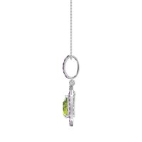 Tear Drop Large Halo Necklace