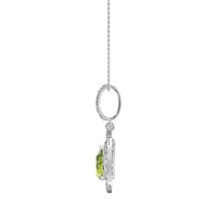 Tear Drop Large Halo Necklace