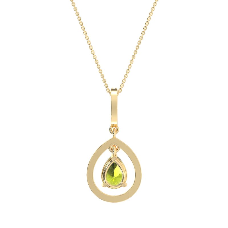 Tear Drop Large Halo Necklace