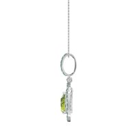 Tear Drop Large Halo Necklace