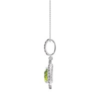 Tear Drop Large Halo Necklace